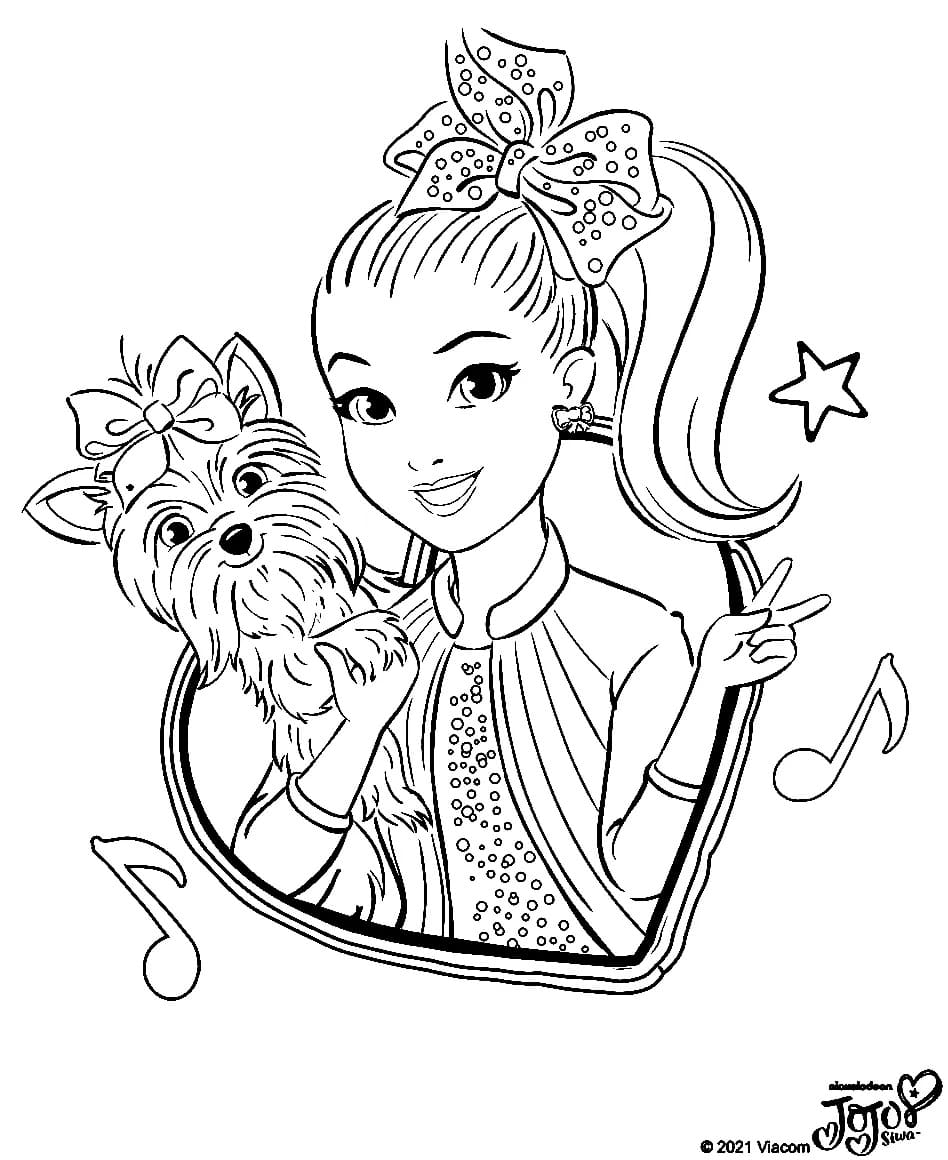 Bow Bow And Jojo Siwa Coloring Page Download Print Or Color Online For Free