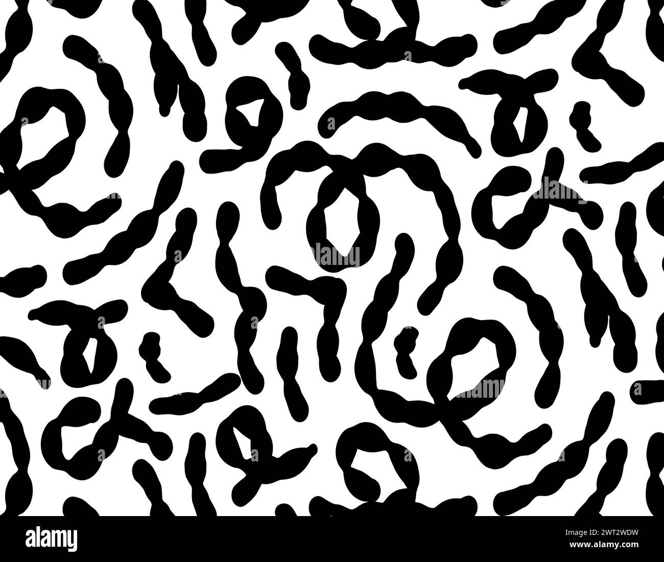 Brush Curly Lines Seamless Pattern Scribble Strokes Vector Background Hand Drawn Doodle Marker Curved Lines Black Pencil Sketches Stock Vector Image Art Alamy
