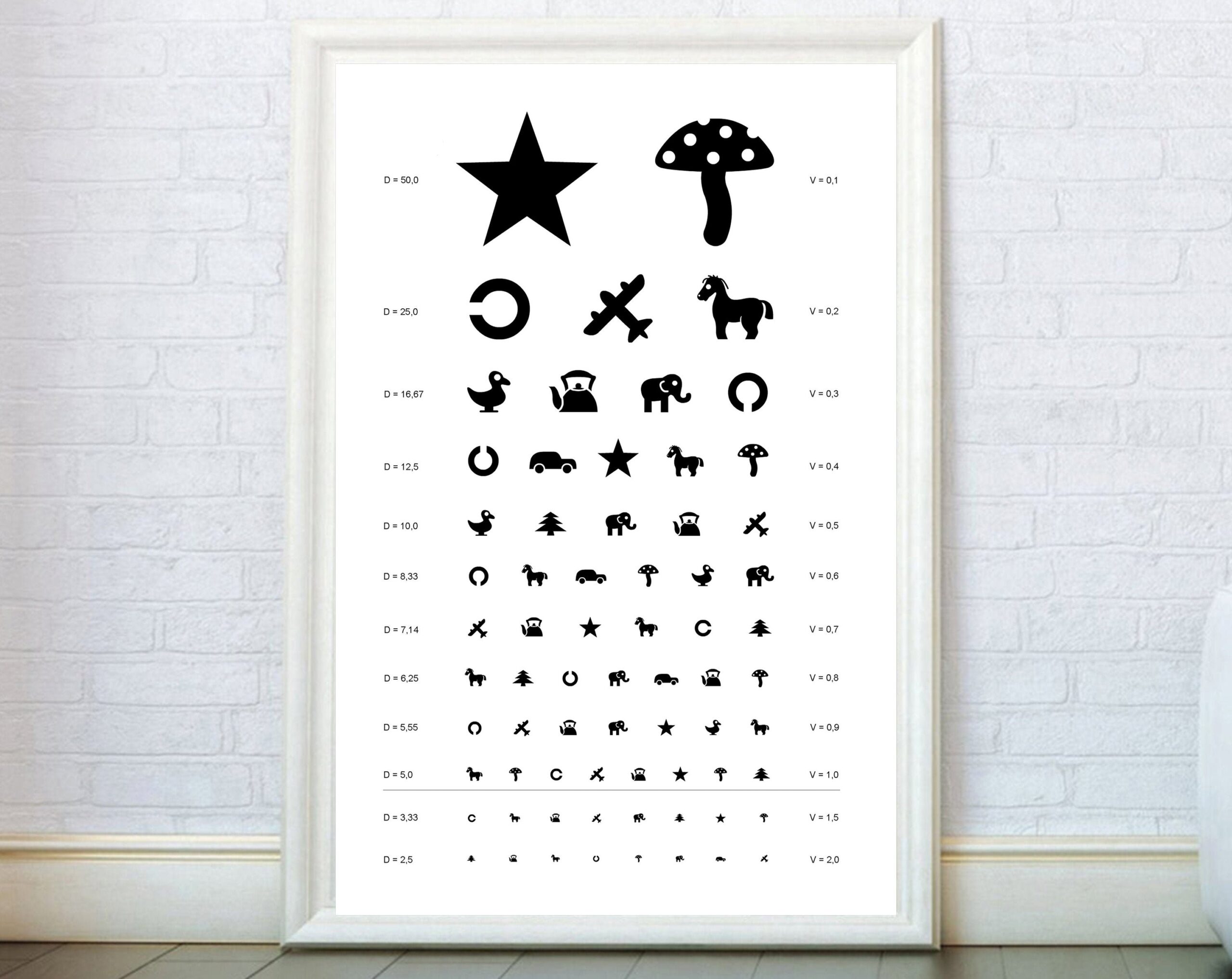 ChildrenS Picture Eye Chart Printable