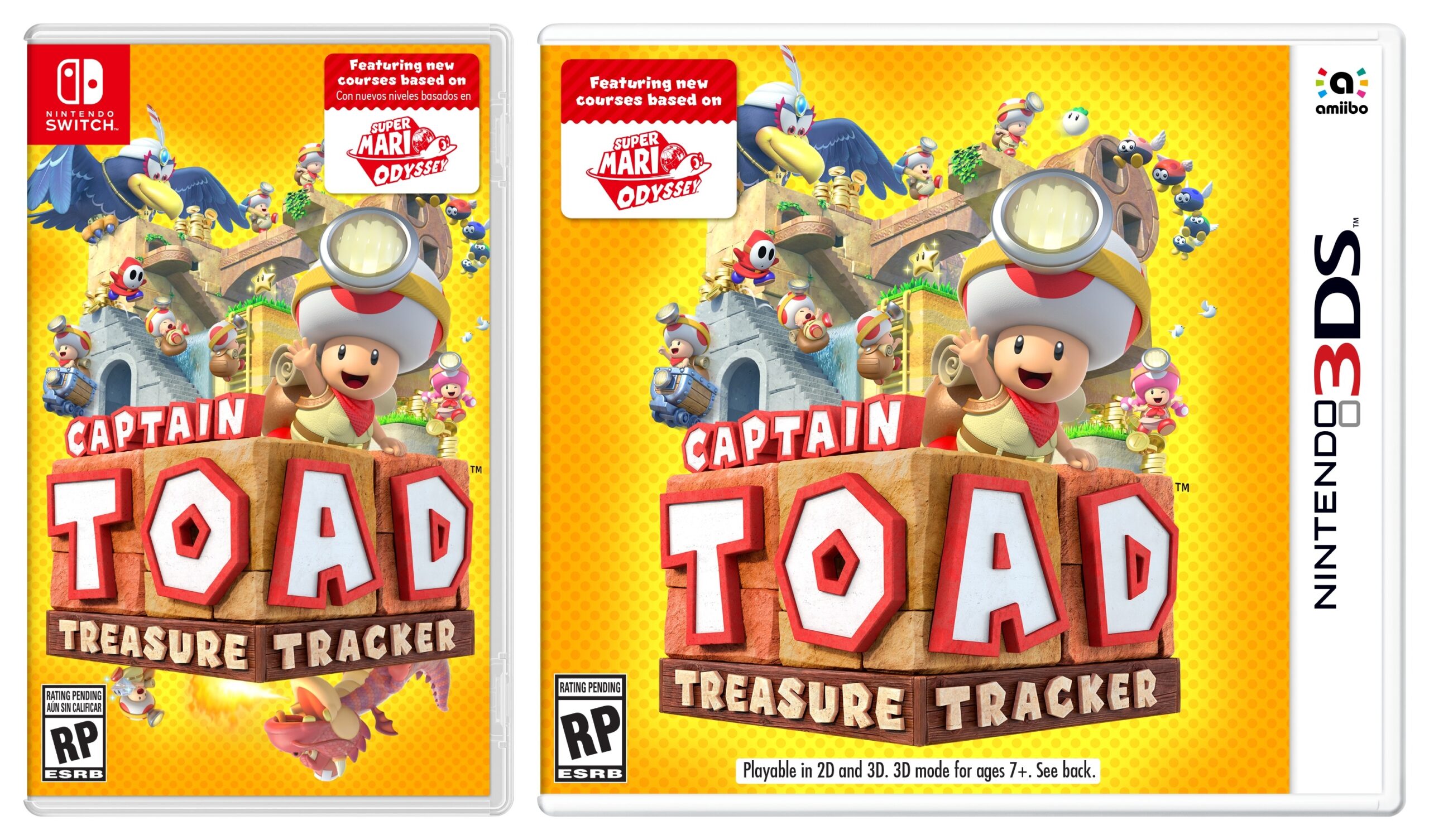 Captain Toad Treasure Tracker Switch 3DS Boxarts Screenshots