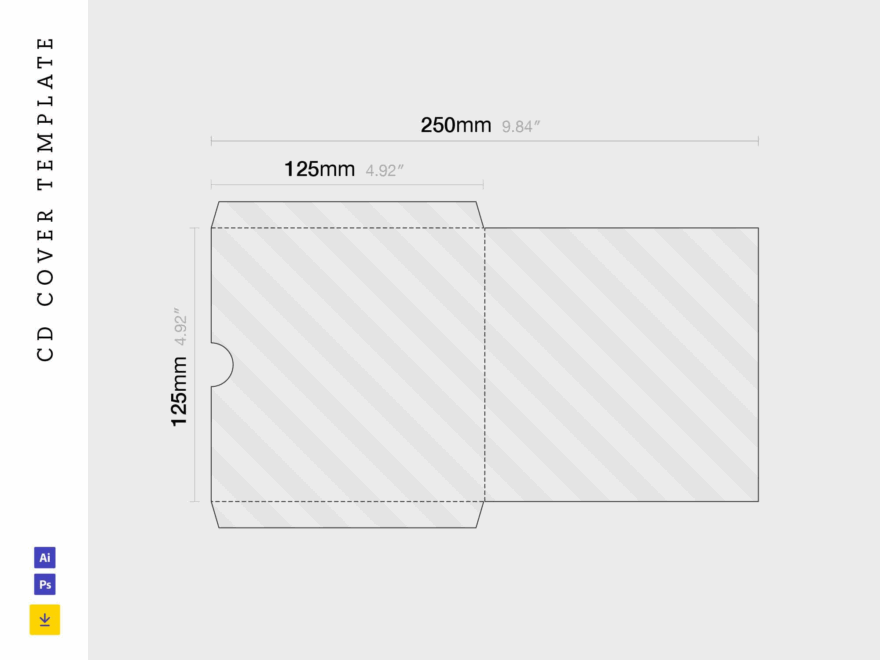 CD Cover Template AI SVG Vector Free Download IMockups Worksheets Library