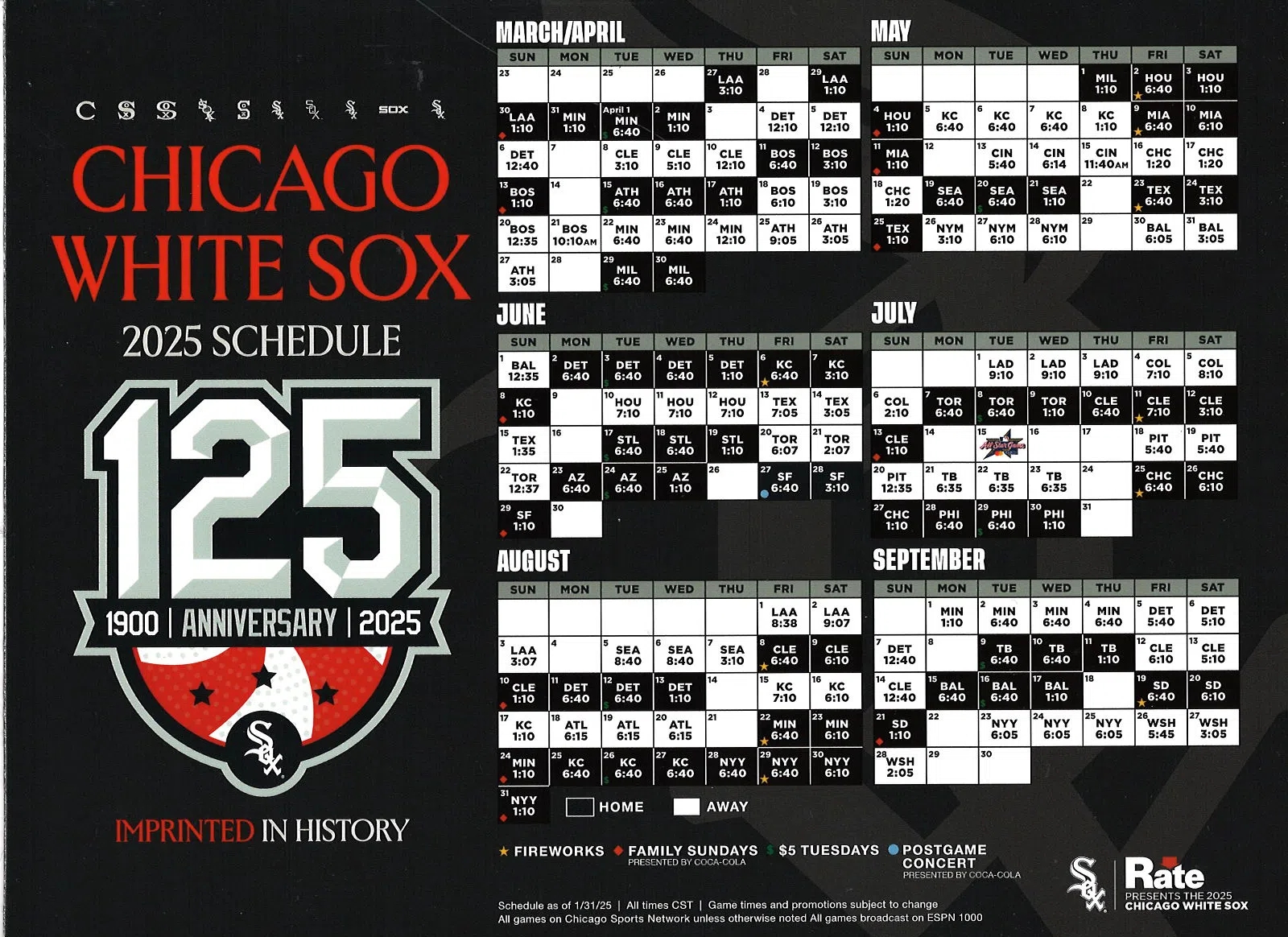 Chicago White Sox The Voice Of LaSalle County Since 1952 