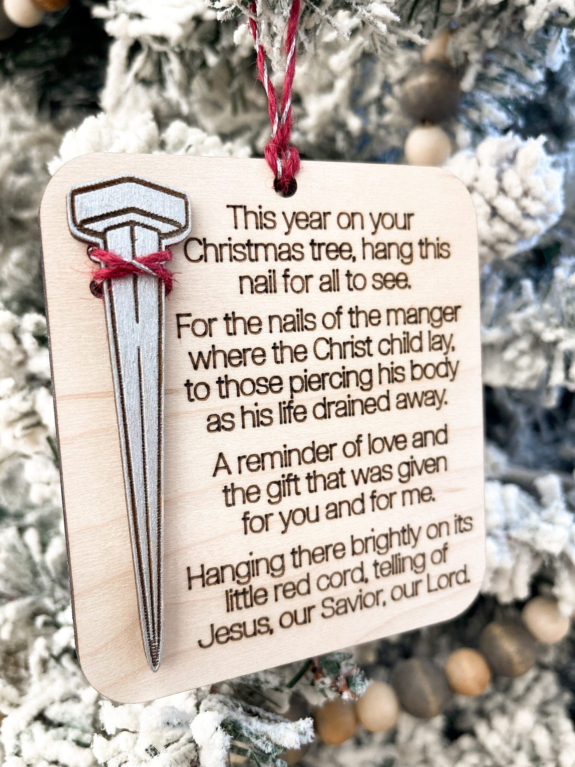 The Christmas Nail Poem Printable
