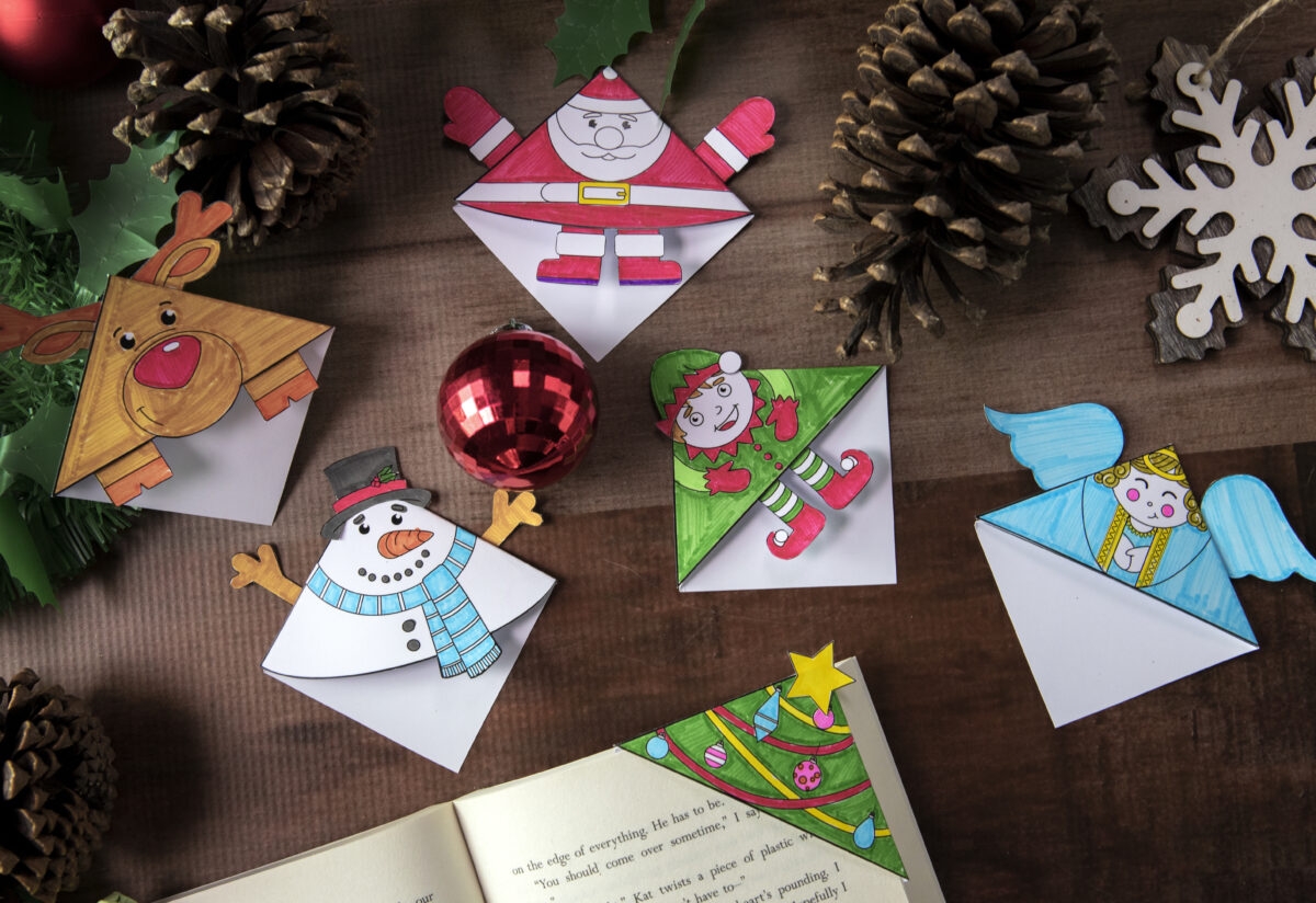 Christmas Corner Bookmark Templates Teach Starter
