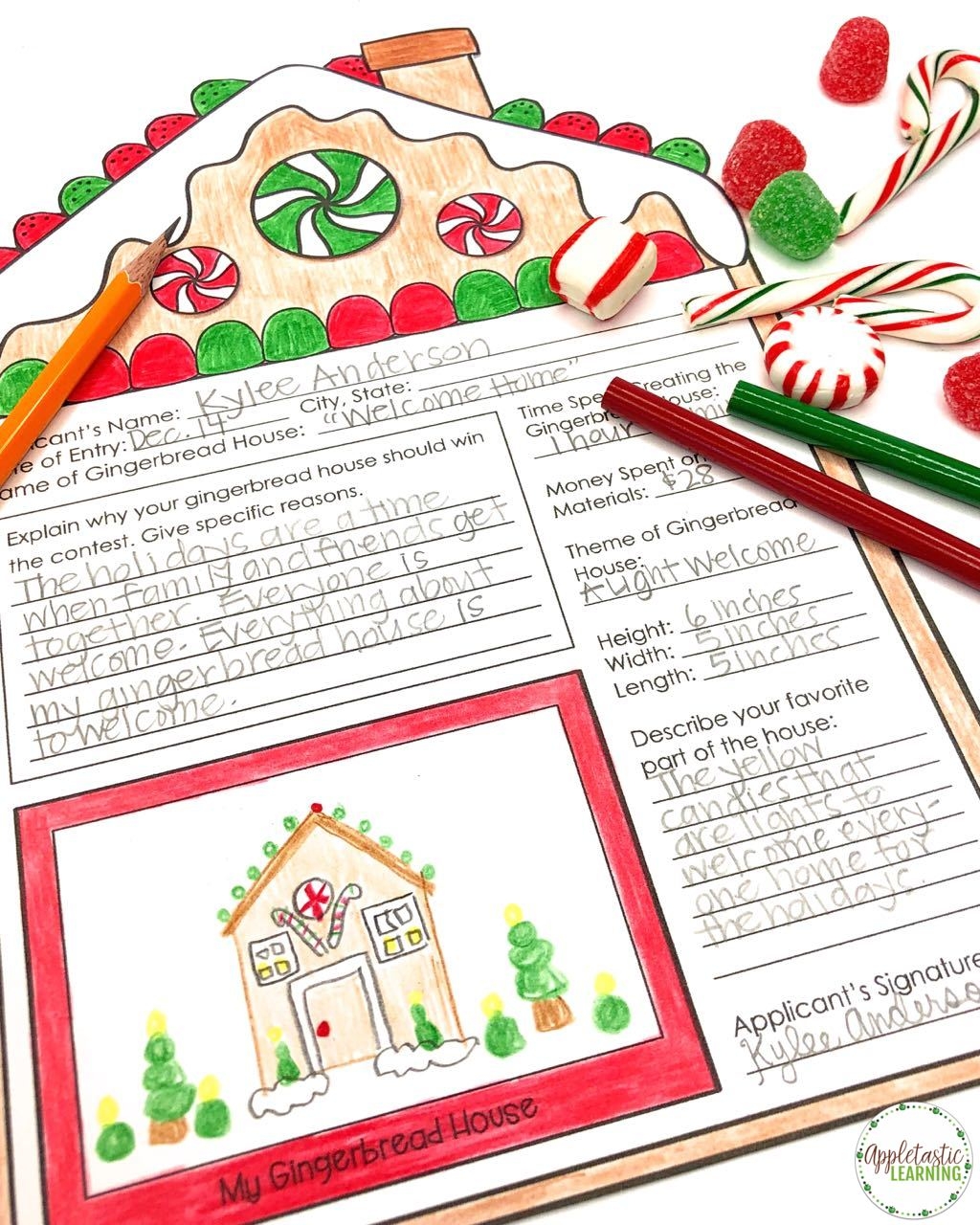 Christmas Writing Prompts With A Gingerbread PBL Twist Appletastic Learning