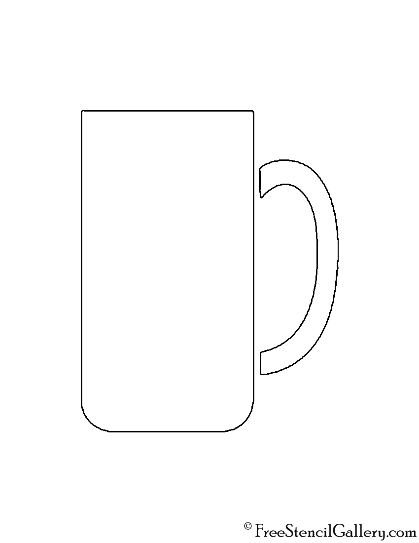 Coffee Mug Stencil Free Stencil Gallery
