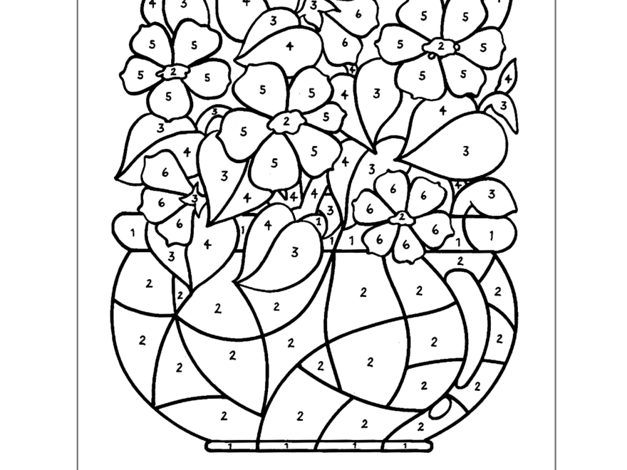 Color By Number Printables For Adults Printable Coloring Pages FREE