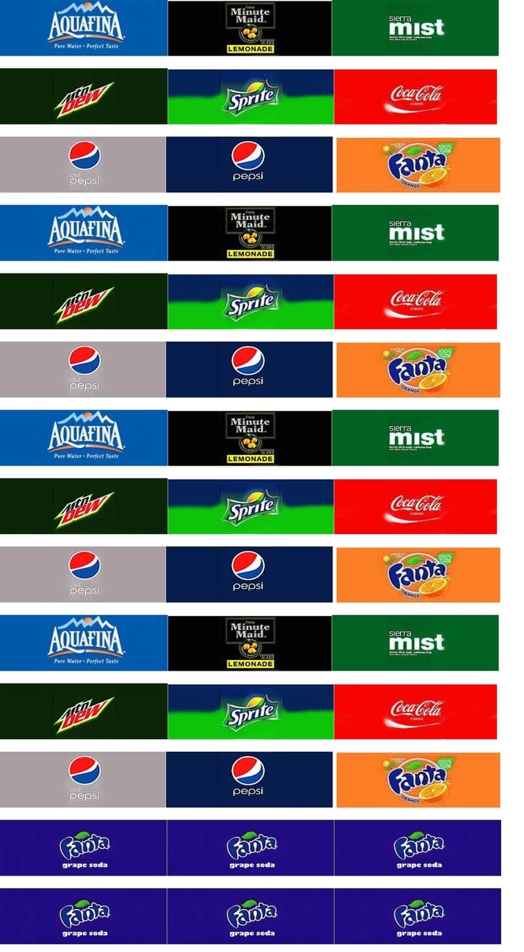Colorful Pepsi Company Logo Labels