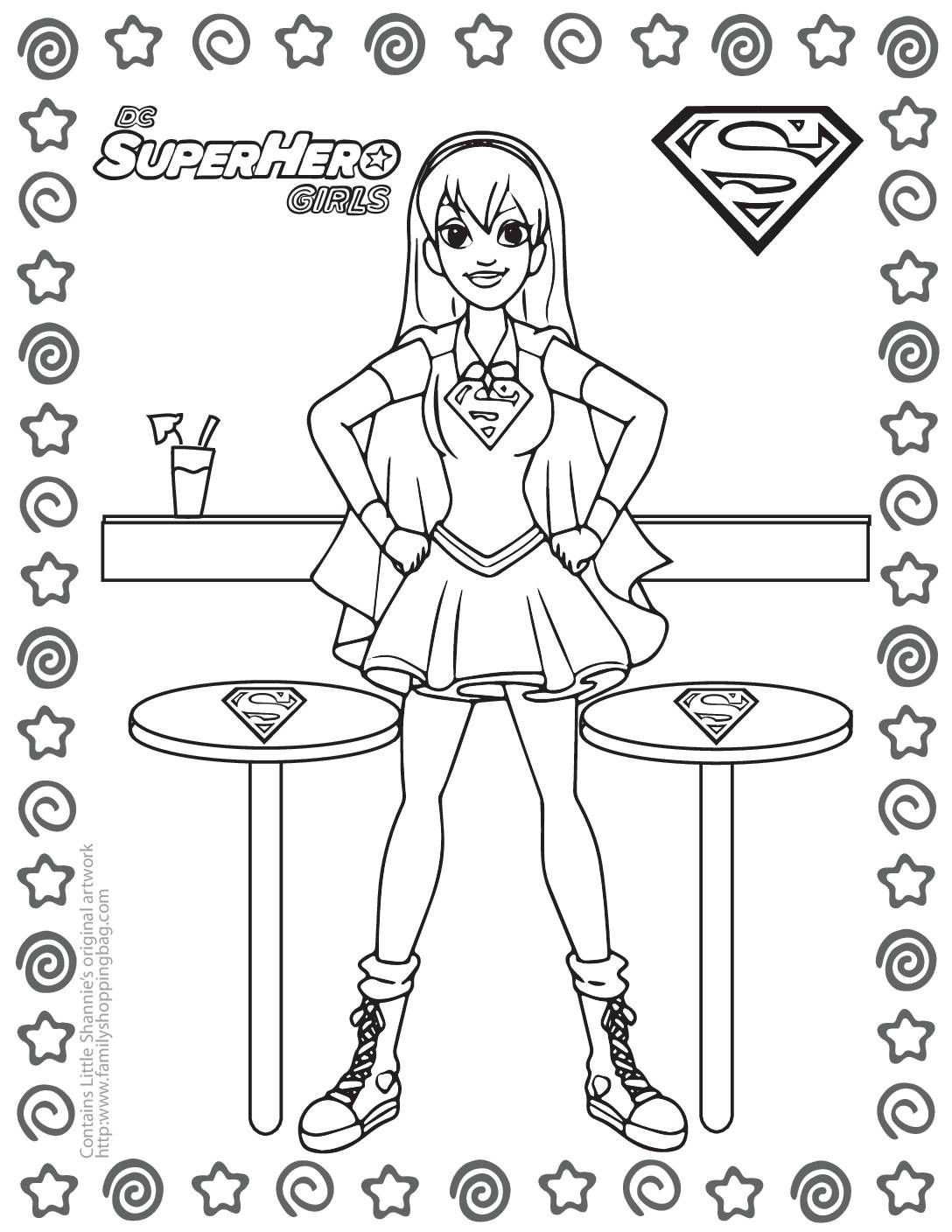 Free Printable Girl Superhero Coloring Pages