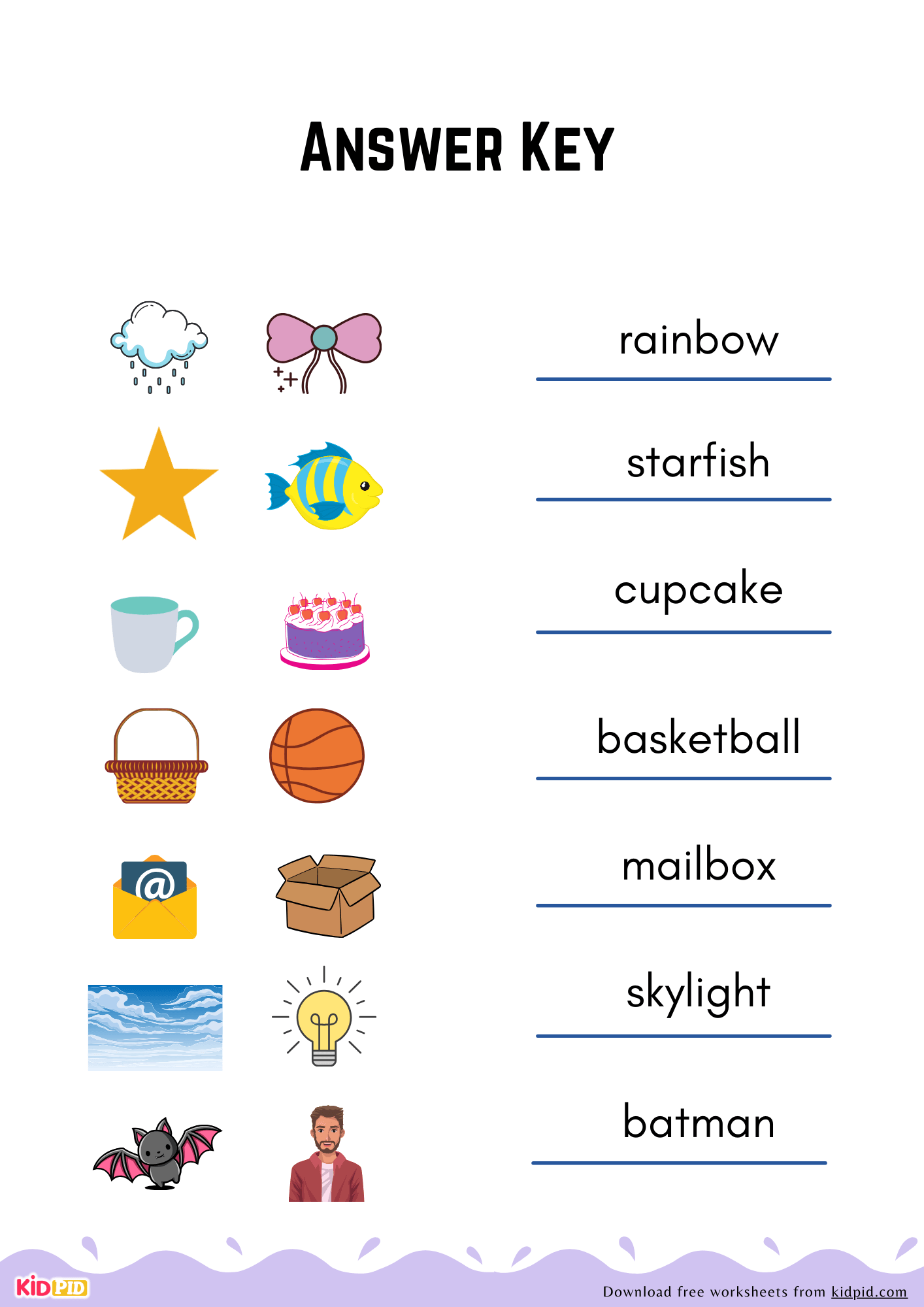 Combine Two Pictures To Form Compound Words Worksheet For Grade 3 Kidpid