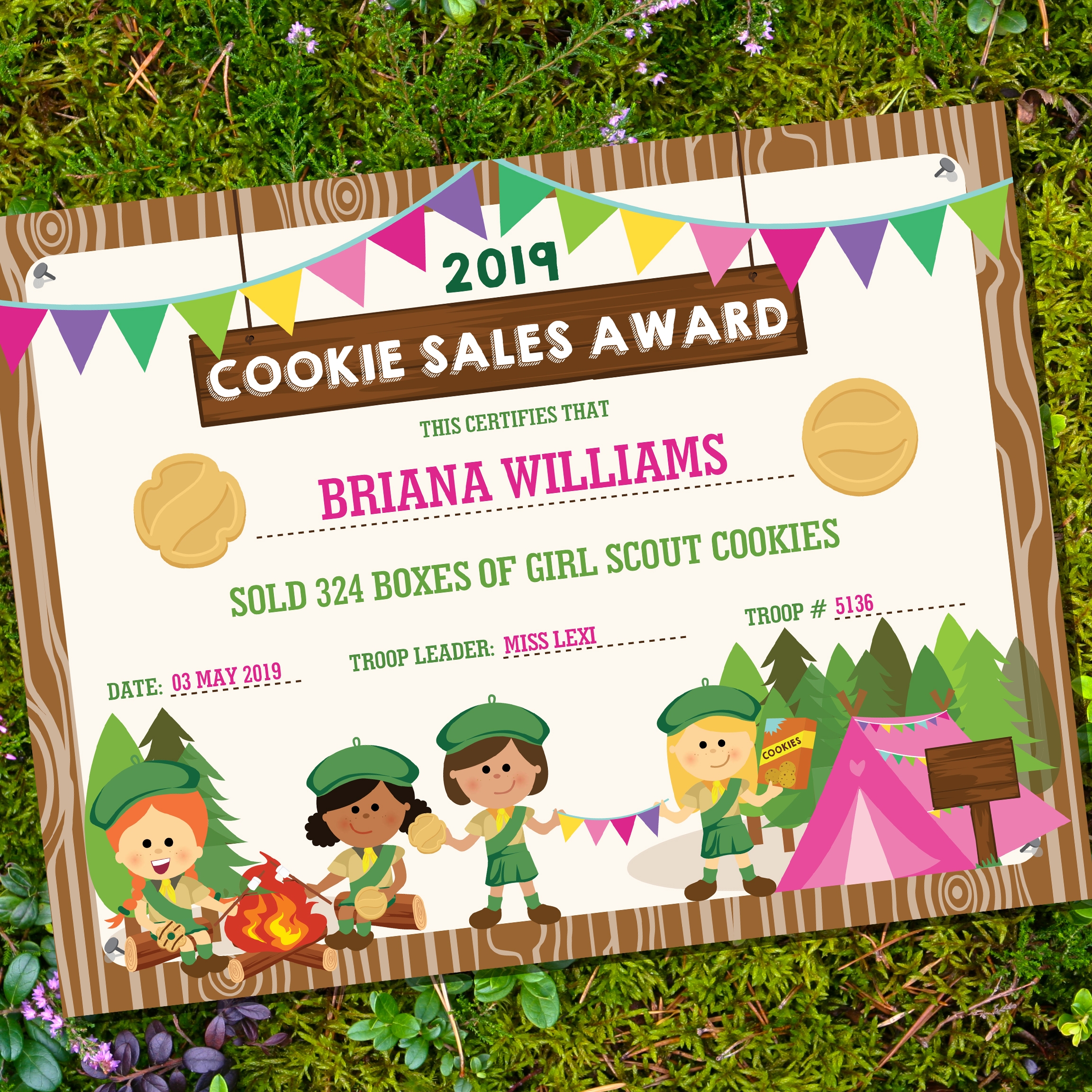Cookie Seller Printables For Business Savvy Girl Scouts Sunshine Parties