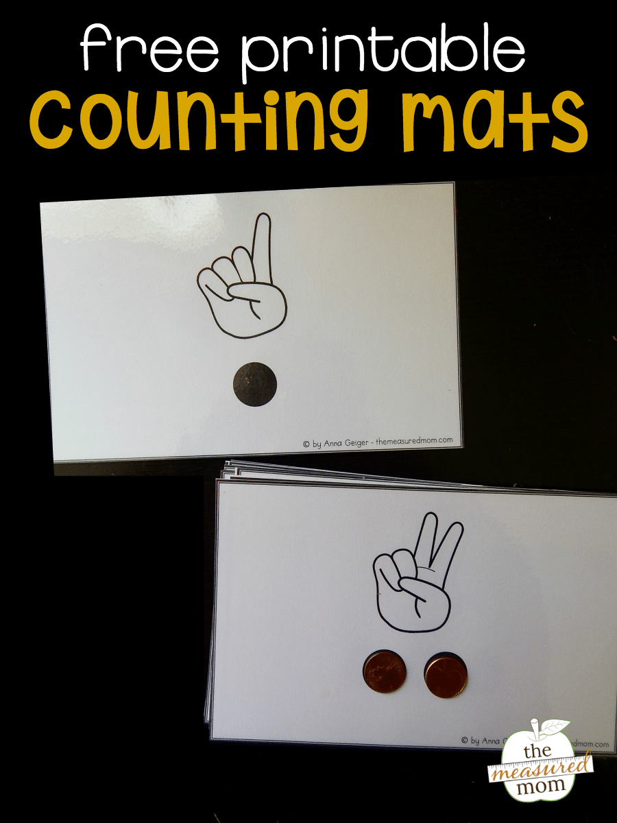 Counting Fingers Counting Mats The Measured Mom