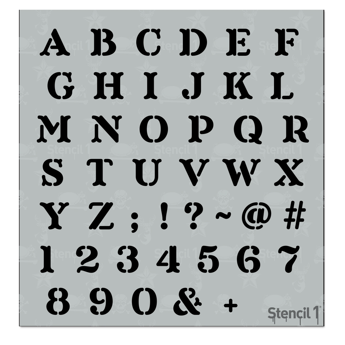 1 1/2 Inch Letter Stencils Printable