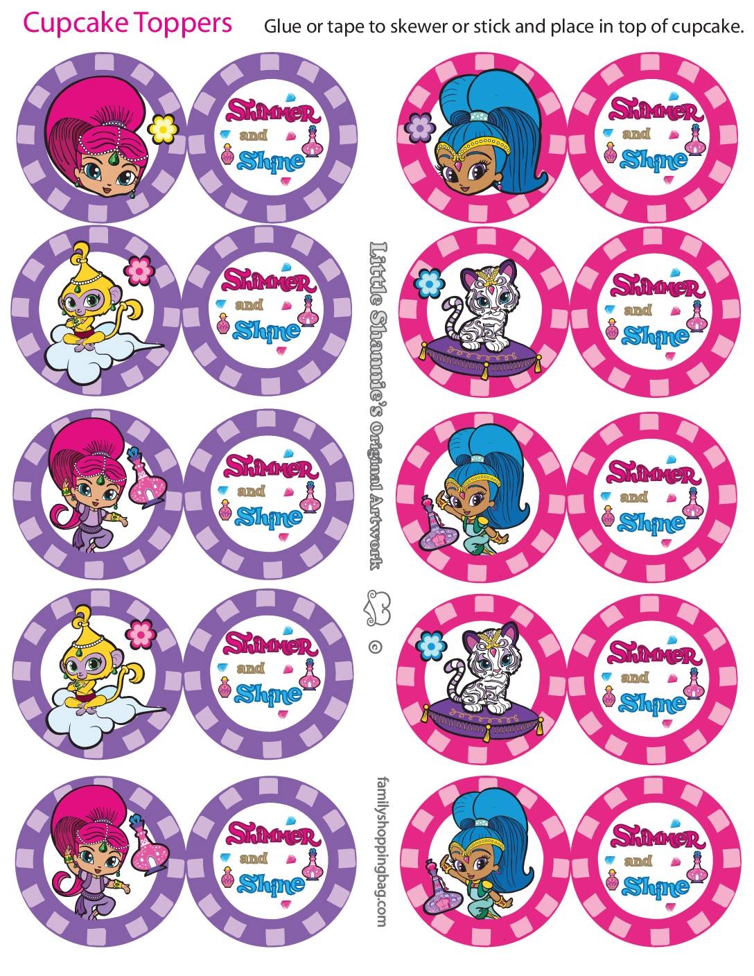 Cupcake Toppers Shimmer