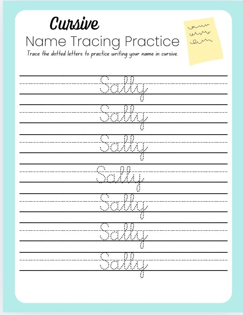 Write Your Name In Cursive Printable