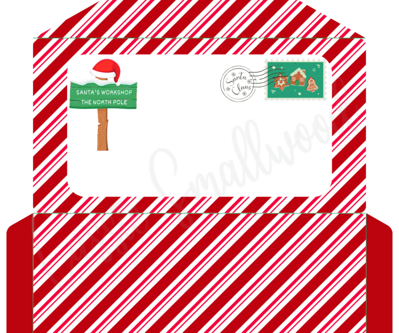 Cute Santa Envelopes Free Printable Cassie Smallwood