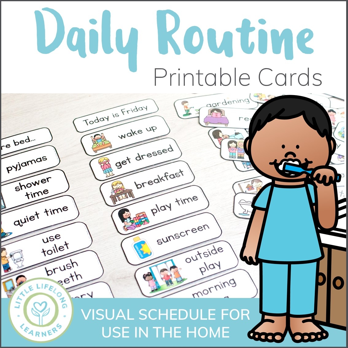 Daily Routine Cards Little Lifelong Learners