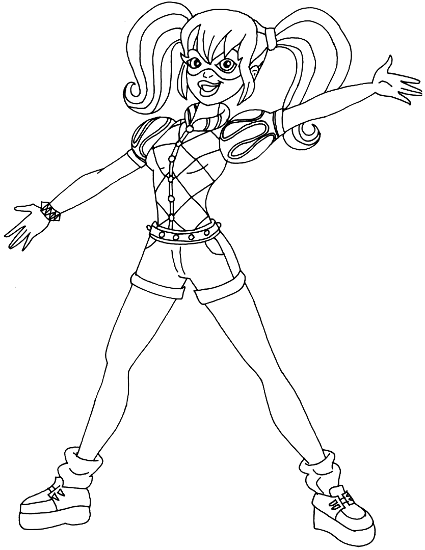DC Super Hero Girls Coloring Pages Printable Coloring Pages FREE