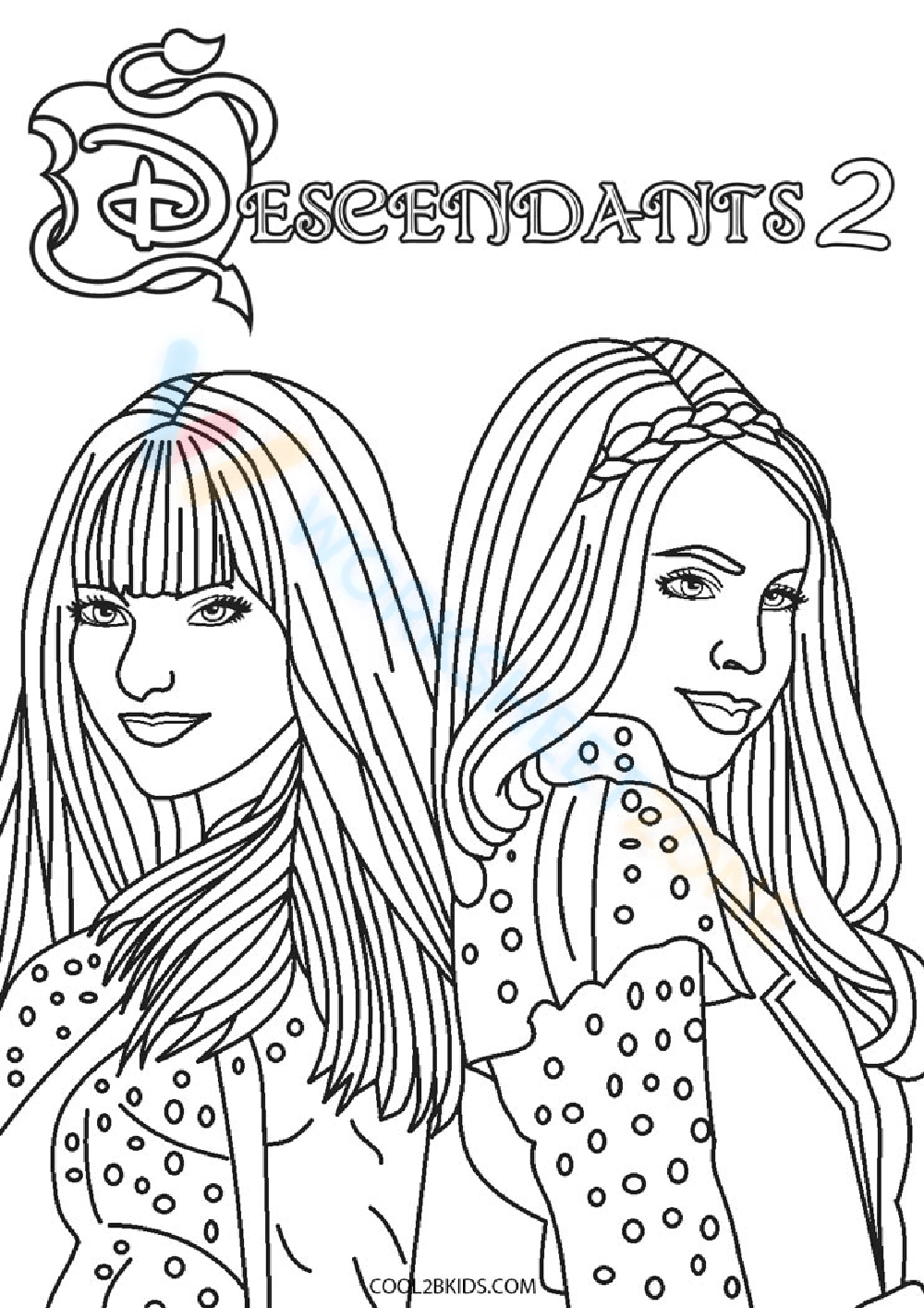 Descendants Coloring Pages Worksheets 2025