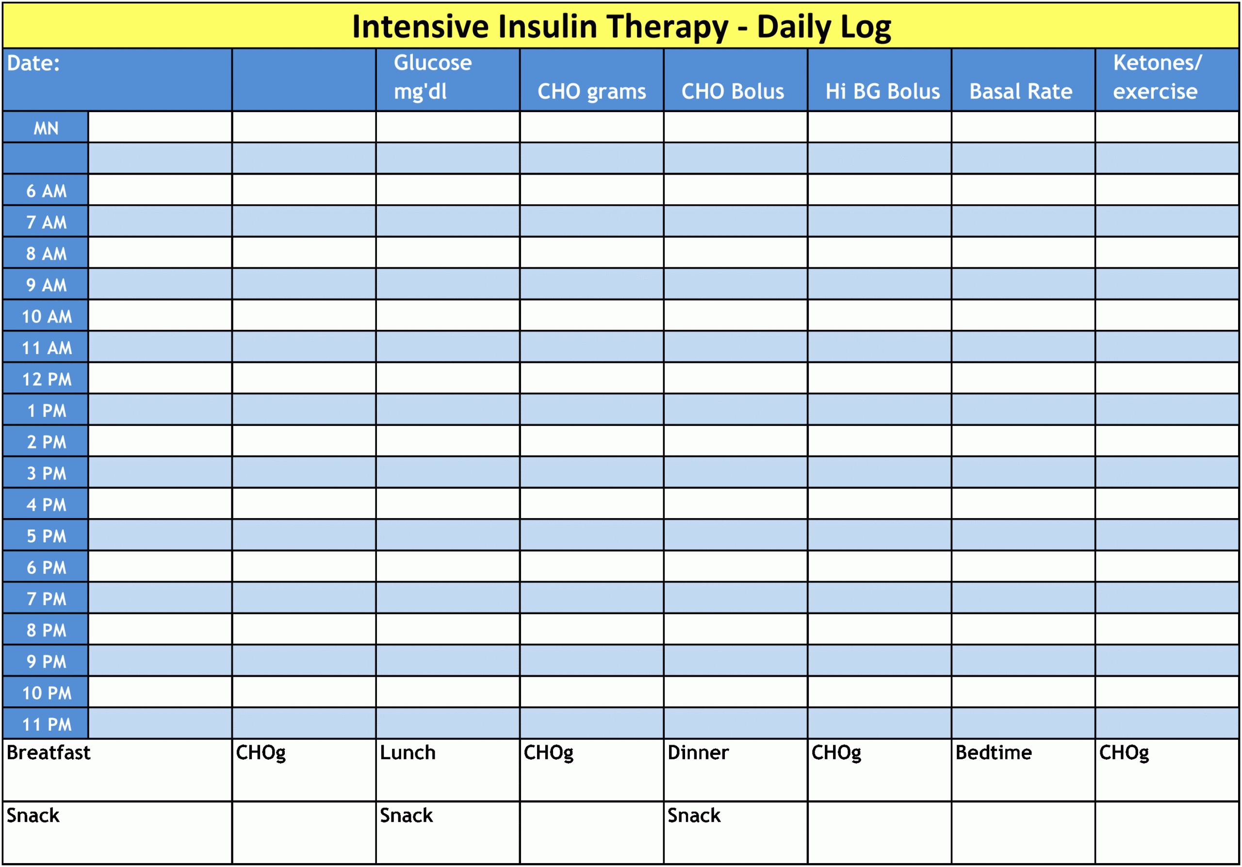 Diabetes Log Books Diabetes Education Online Worksheets Library