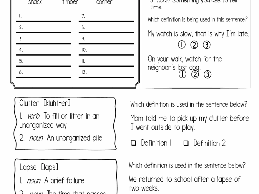 Dictionary Skills And Guide Words Worksheets Worksheets Library