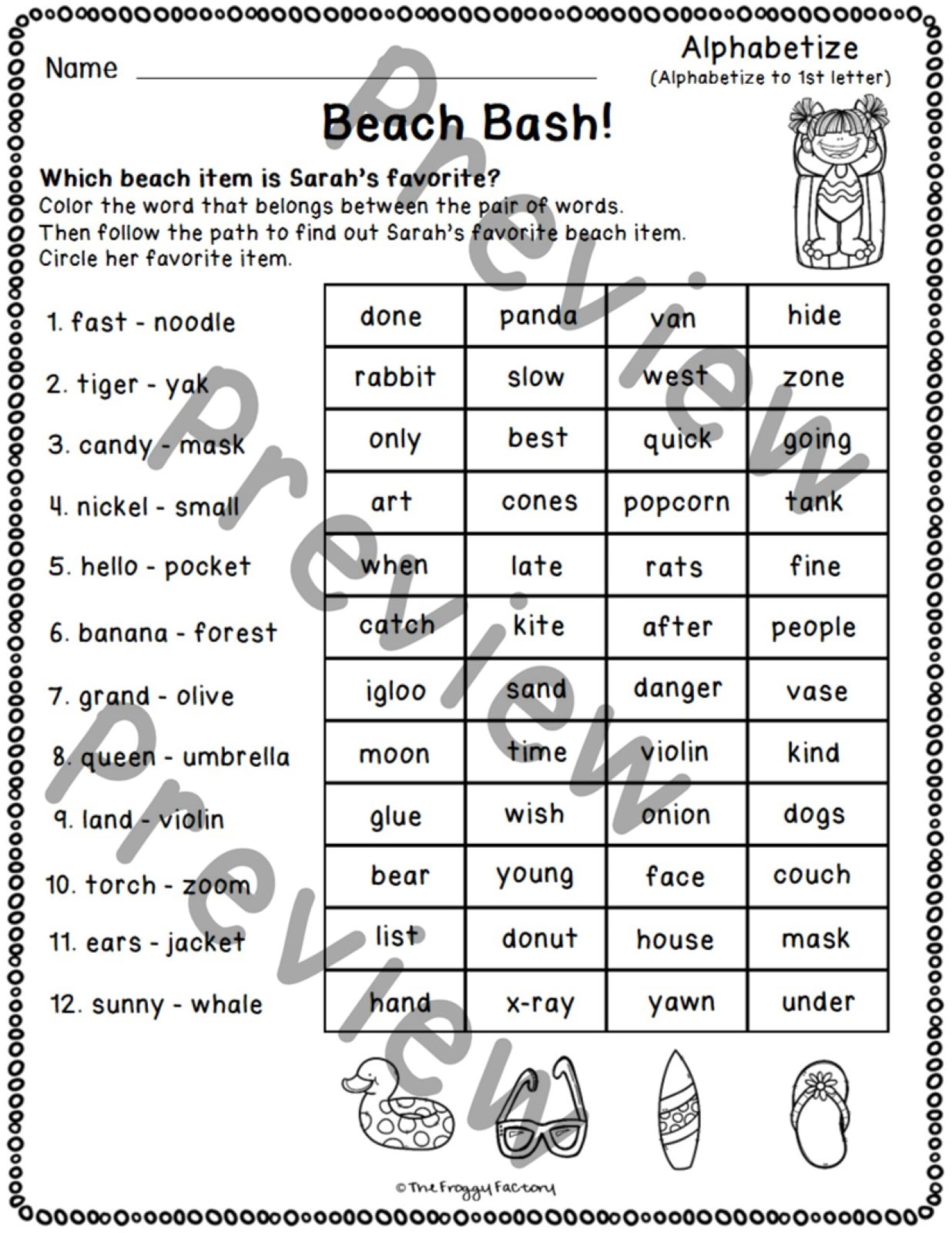Dictionary Skills Worksheets Guide Words Classful