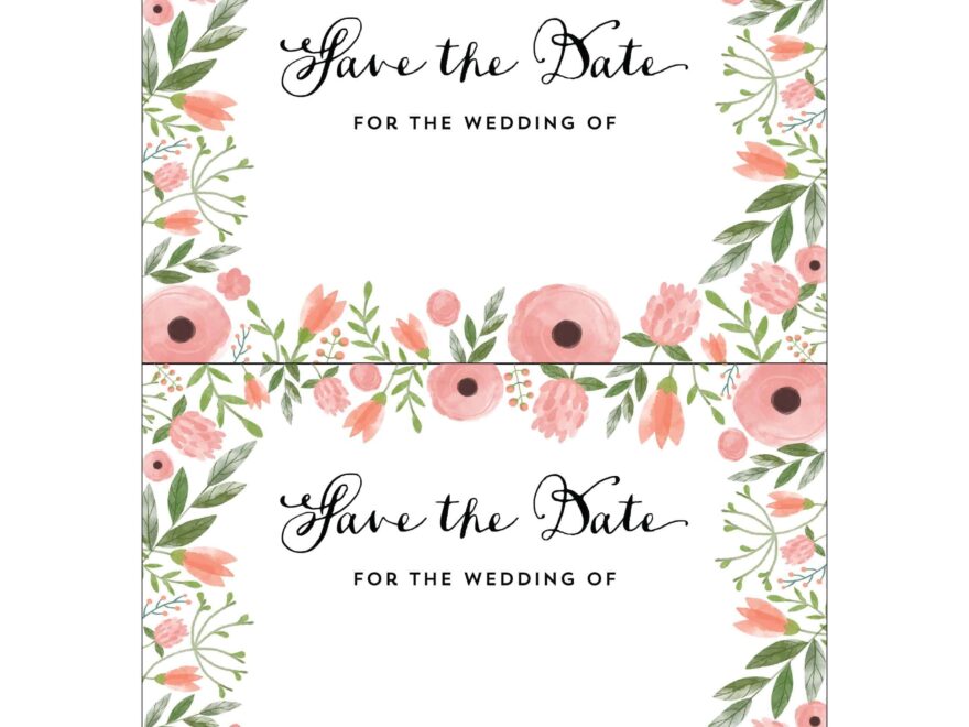 DIY Save The Date Postcard Free Printable Mountain Modern Life