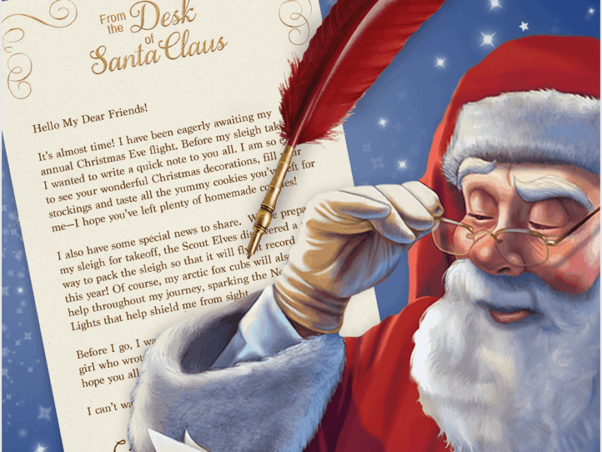 Download A Free Printable Letter From Santa The Elf On The Shelf
