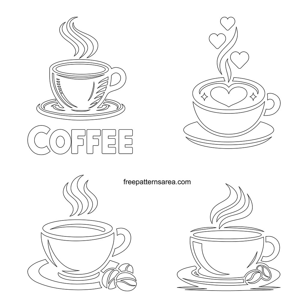 Download Free Coffee Cup CDR File For CorelDRAW FreePatternsArea