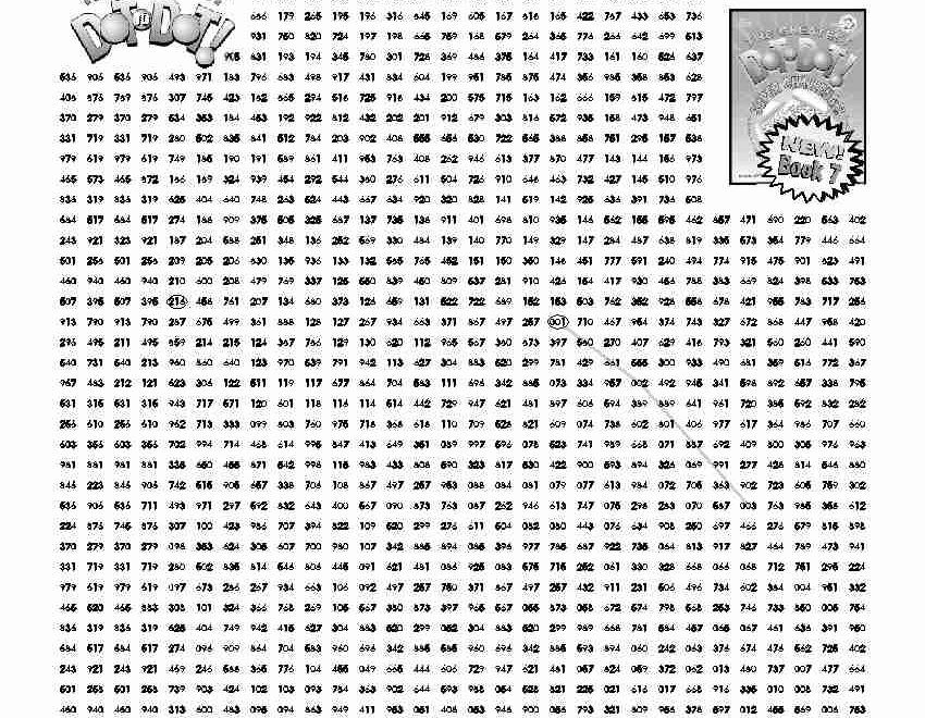 Downloadable Dot to Dot Puzzles