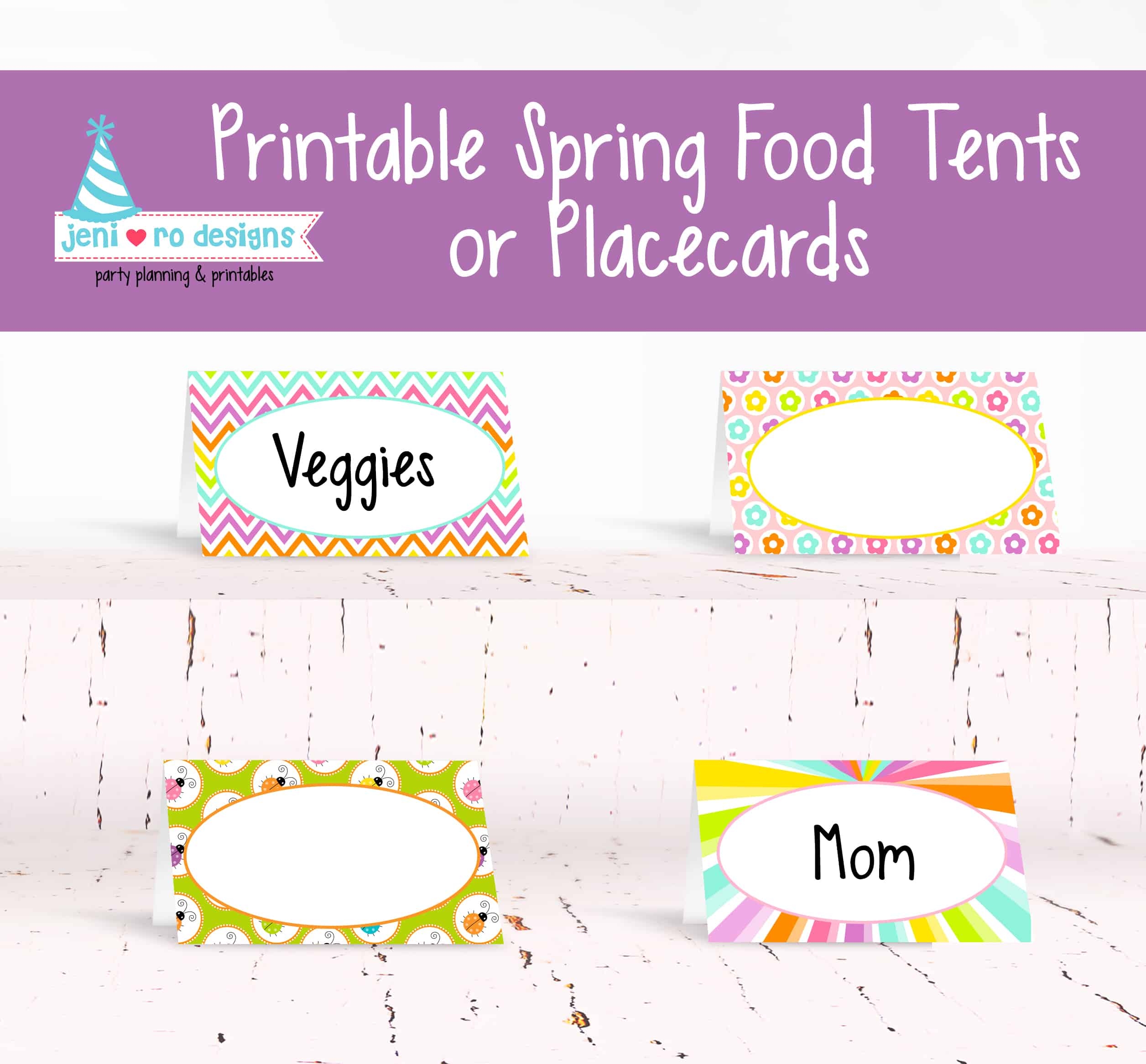 Easter Printable Food Tents Are The April Freebie In The FPL 