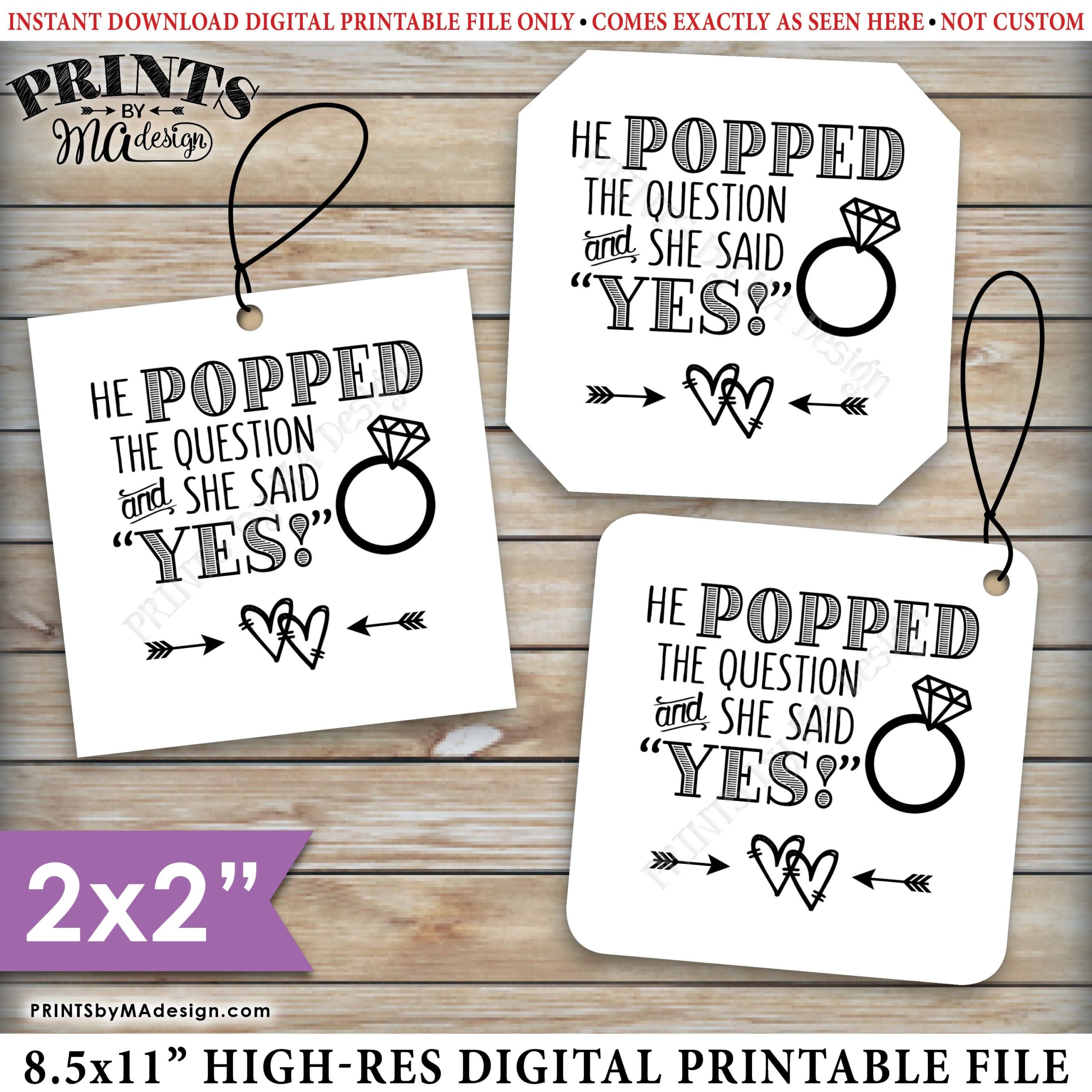 He Asked And She Said Yes Printable