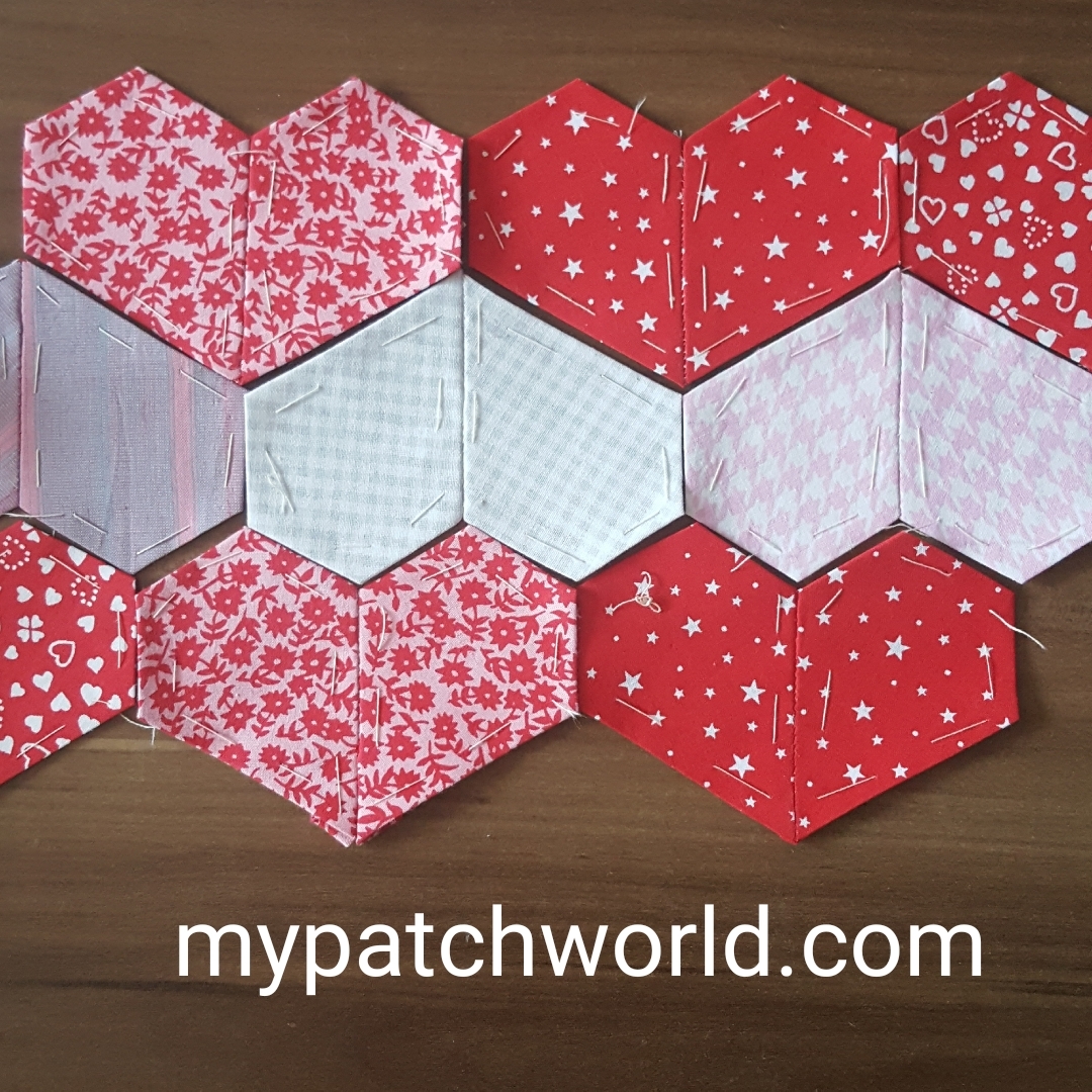 English Paper Piecing Hearts All About Patchwork And Quilting
