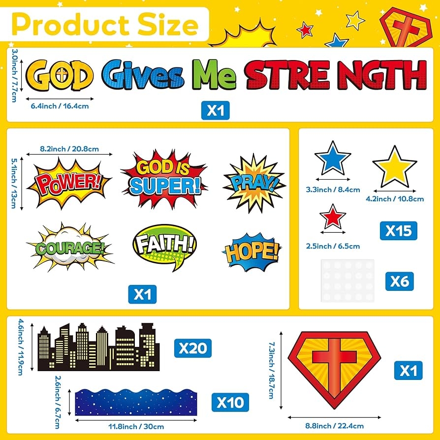 God Gives Me Strength Printables For Preschool