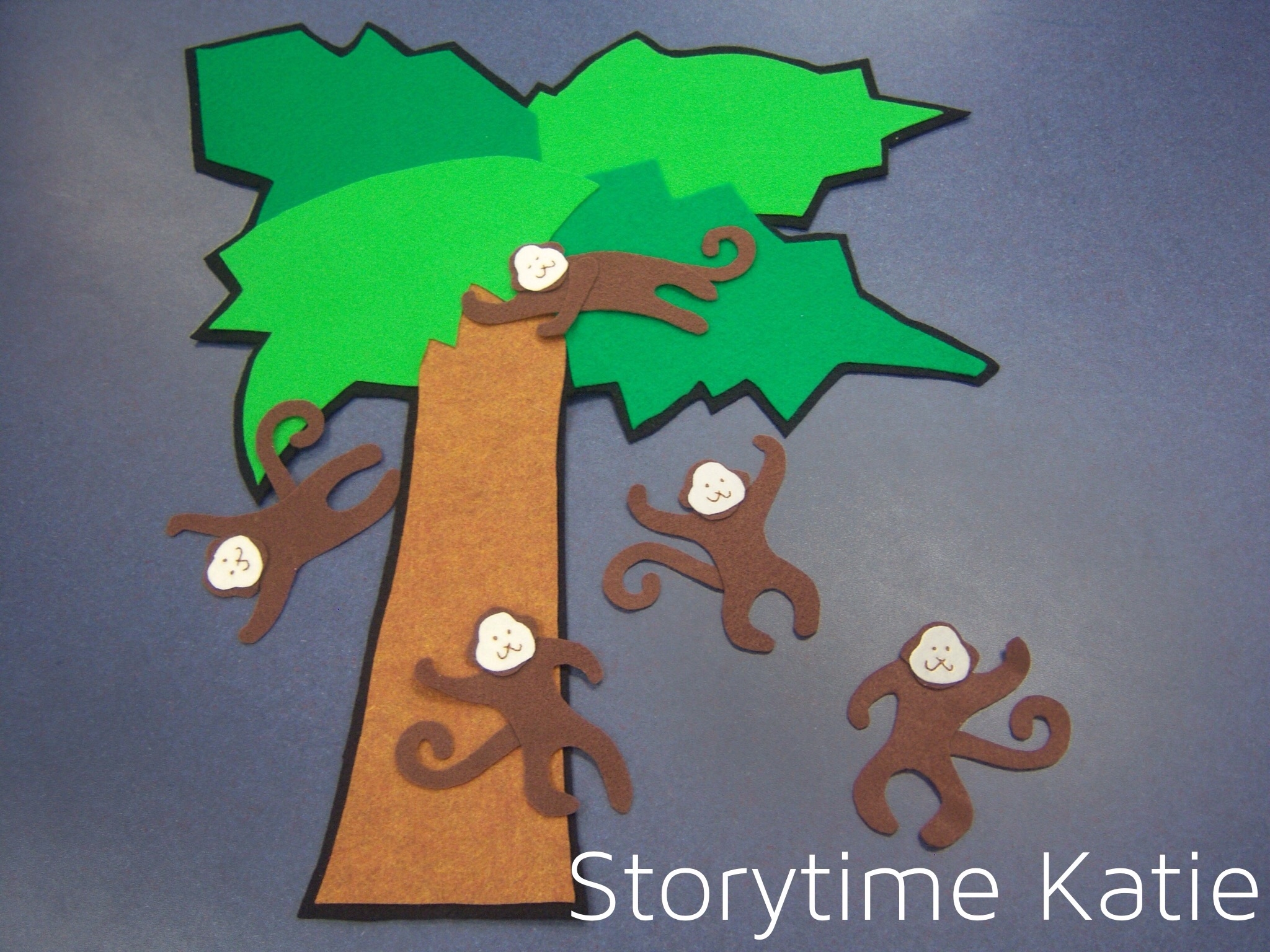5 Little Monkeys Swinging In A Tree Printables
