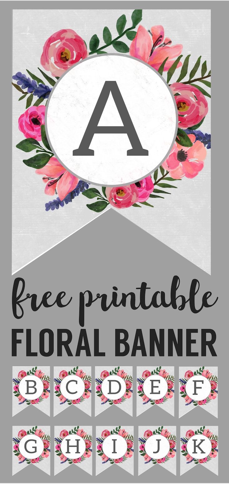 Pinterest Free Printable Banner Letters