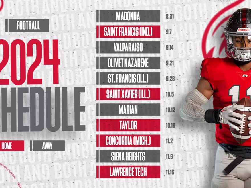 FOOTBALL ANNOUNCES 2024 SCHEDULE TICKET SALES SCHEDULE Indiana Wesleyan University