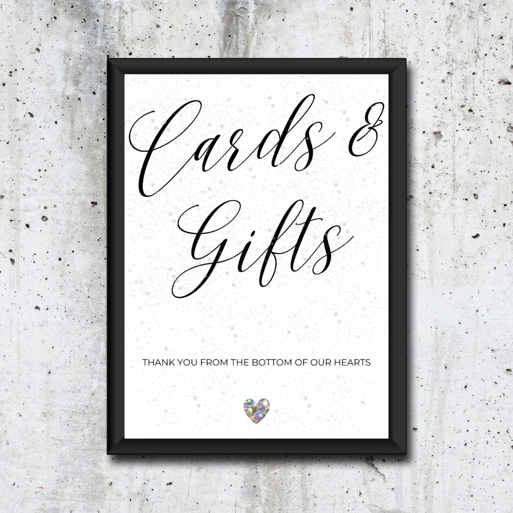 Cards & Gifts Sign Printable Free