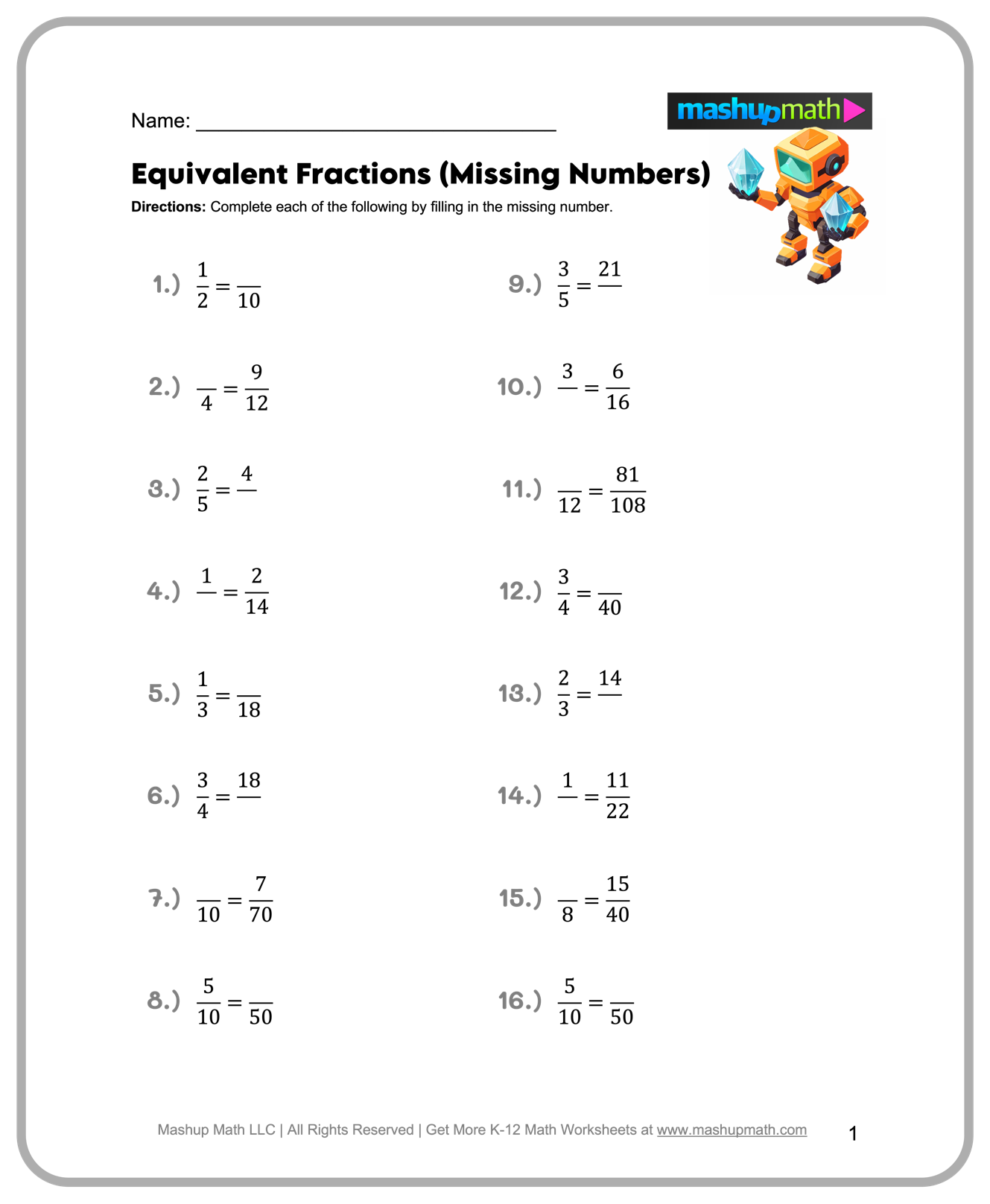 Go Math 6Th Grade Printable Worksheets
