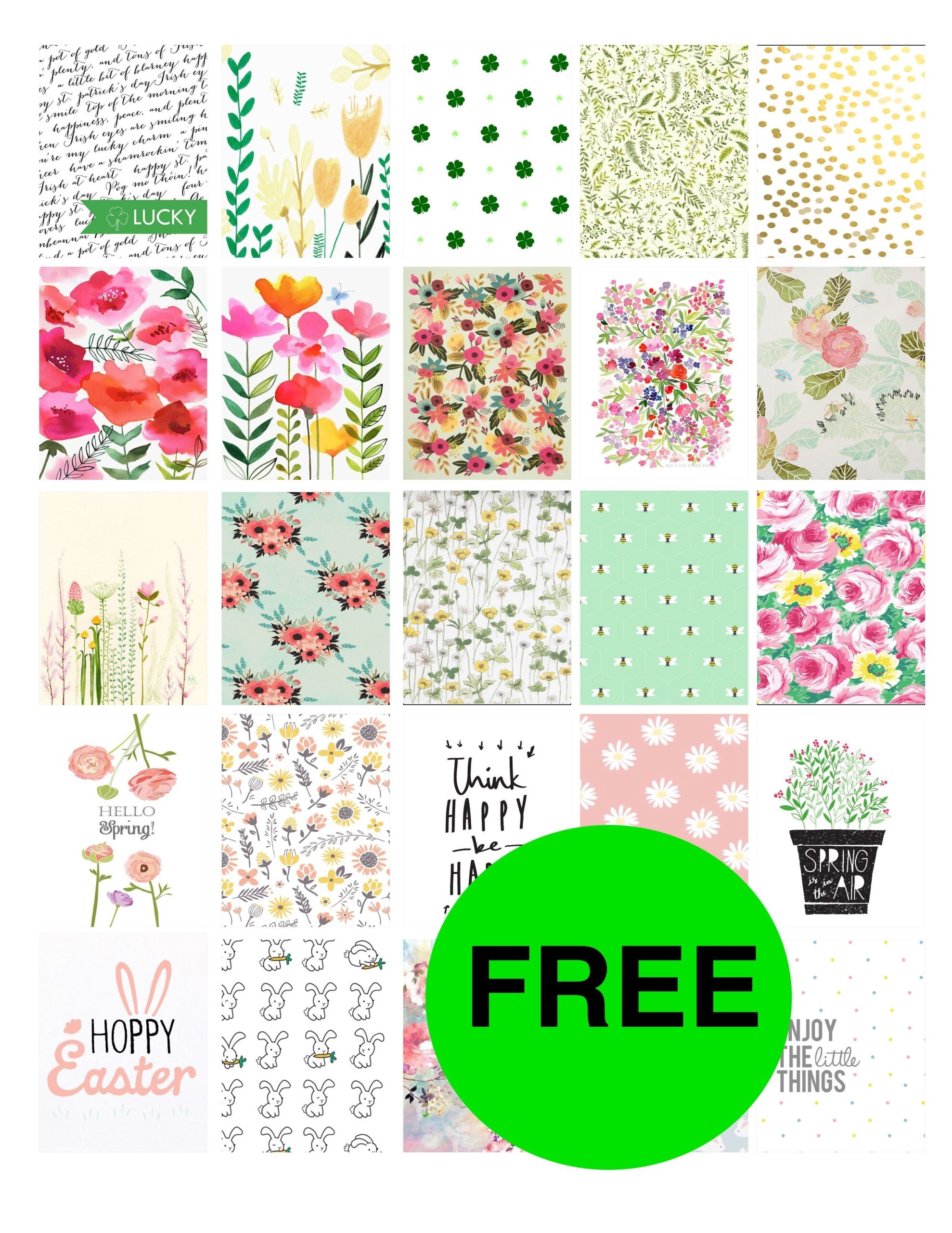FREE Adorable Floral Planner Printables 