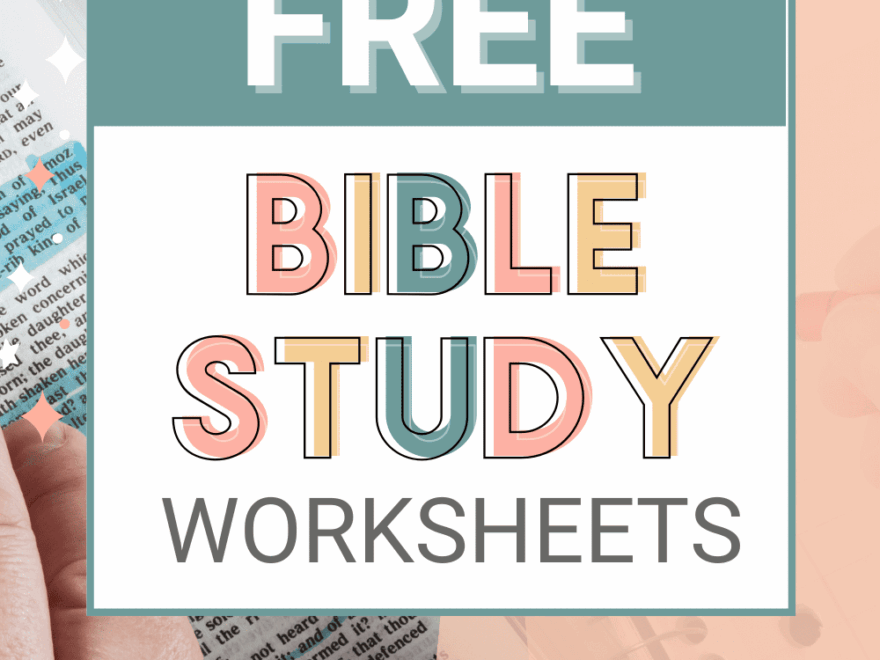 Free Bible Study Worksheets And Printables For Women