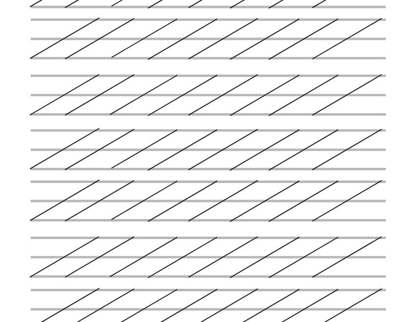 Free Calligraphy Lined Paper Template To Edit Online