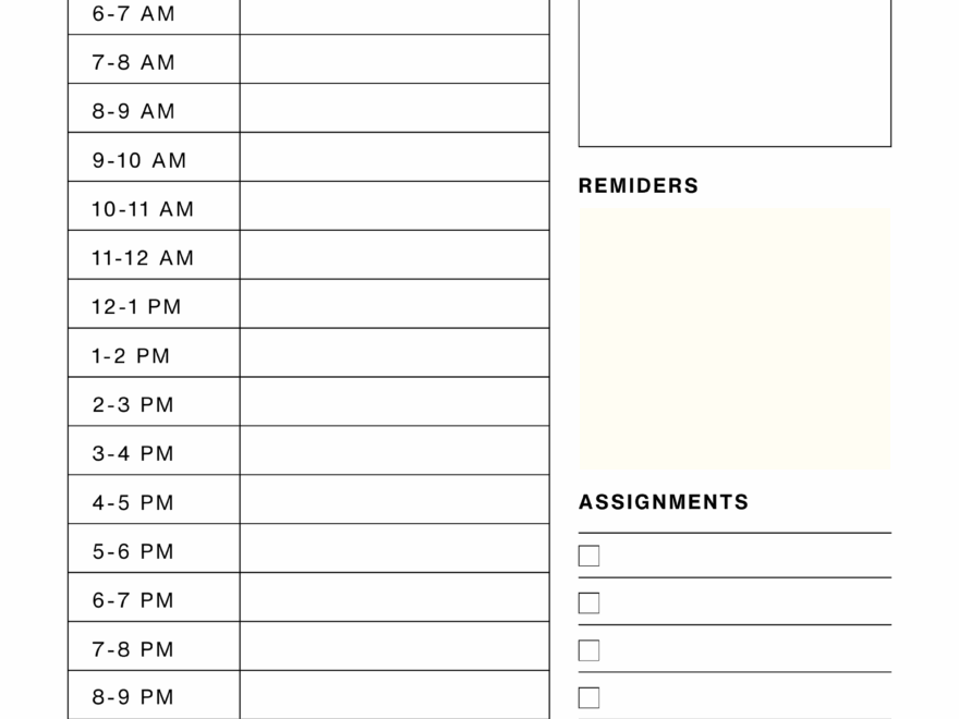 Free Daily School Planner In PDF For Every Student