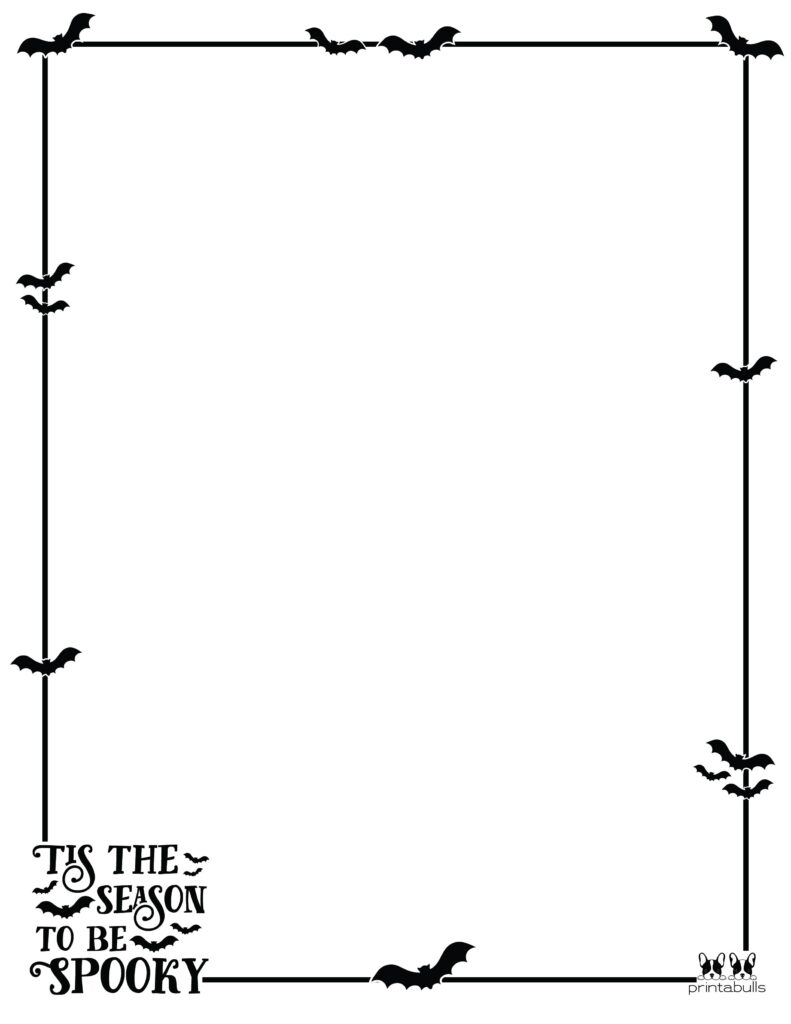 Free Printable Halloween Border Paper