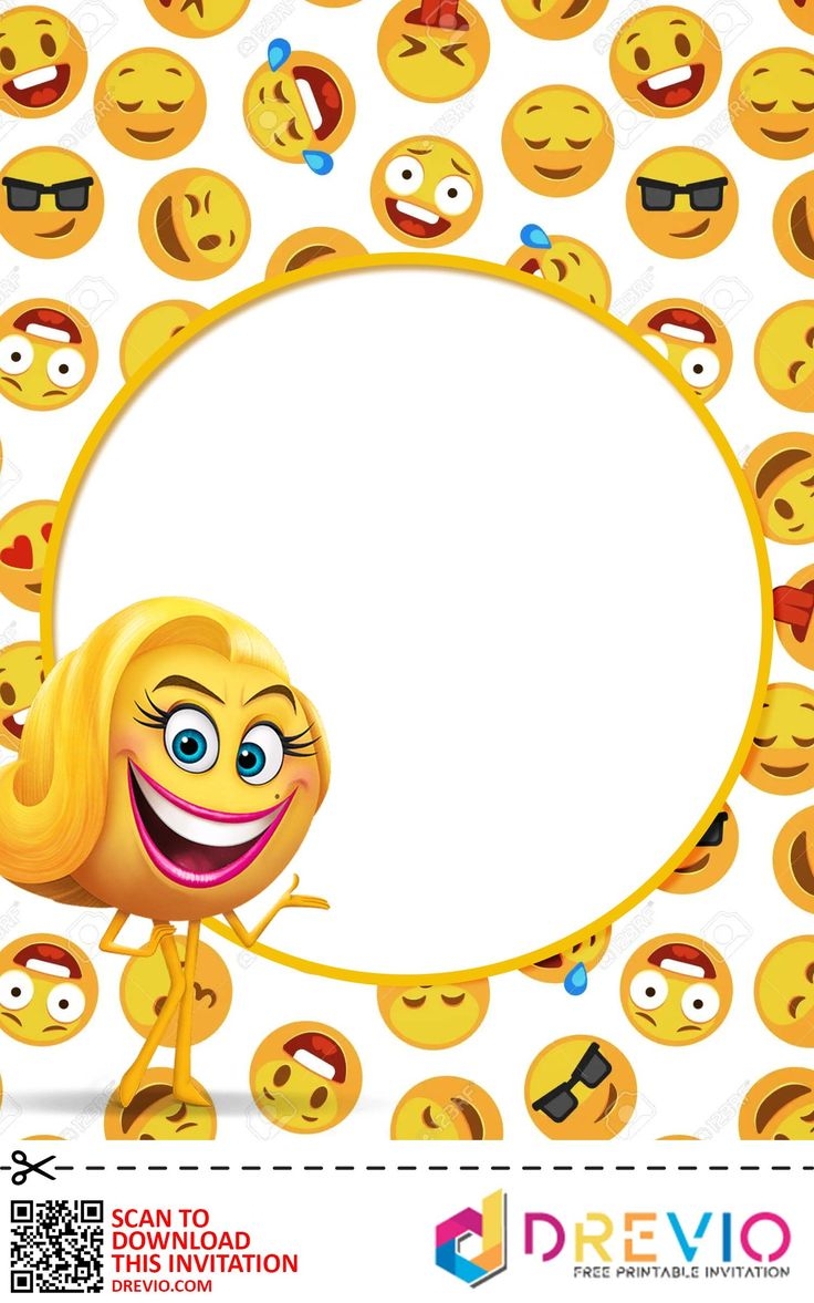 Emoji Party Printables Invitations Free