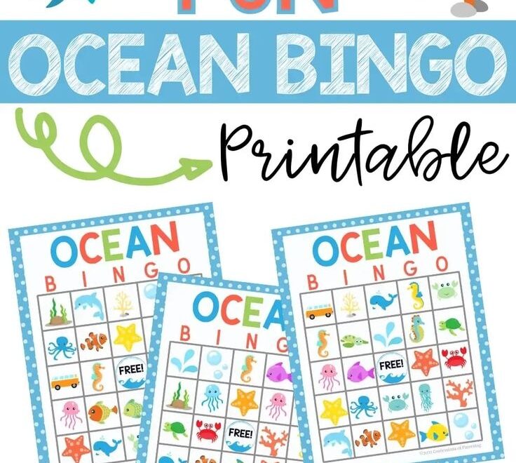 Free Ocean Bingo Printable Cards