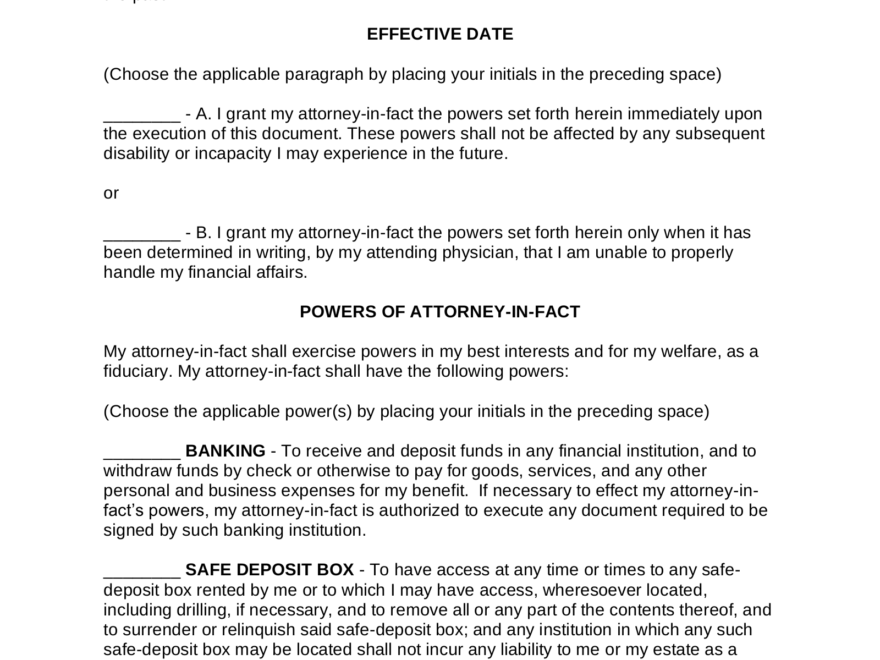 Free Oregon Durable Financial Power Of Attorney Form PDF Word EForms