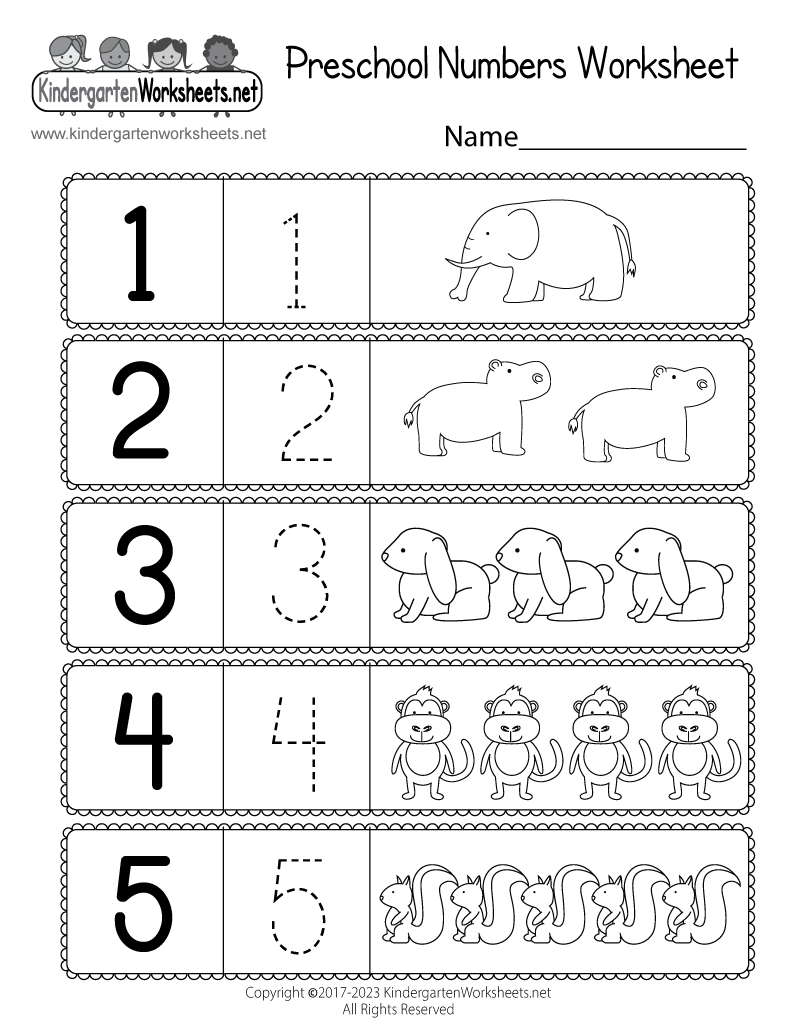 Free Prek Numbers Worksheet Download Free Prek Numbers Worksheet Png Images Free Worksheets On Clipart Library