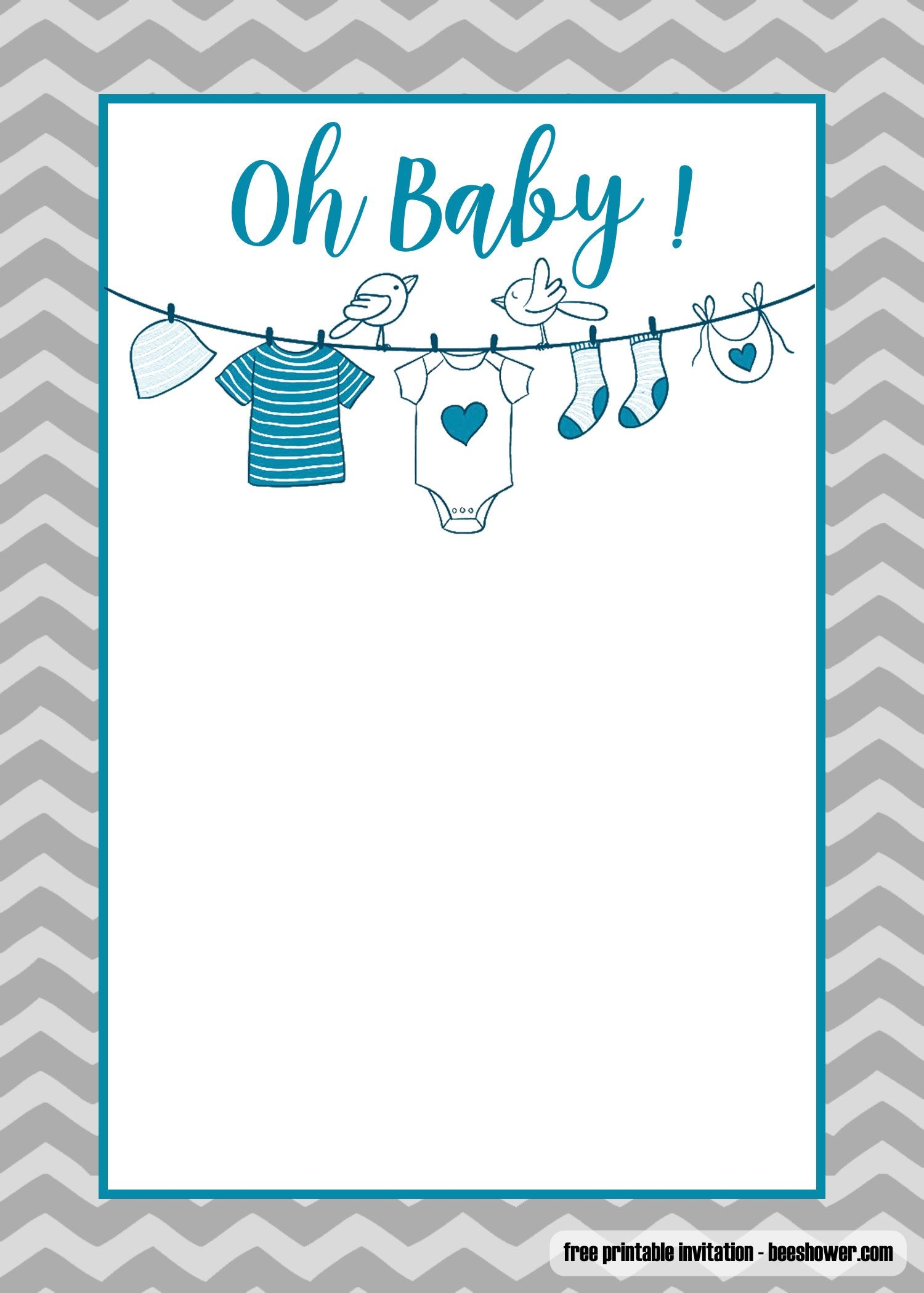 Free Printable Baby Boy Card