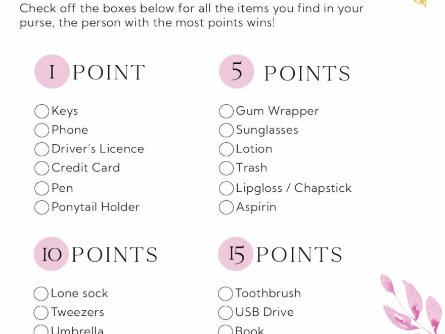 Free Printable Bridal Shower Games Favorite Printables